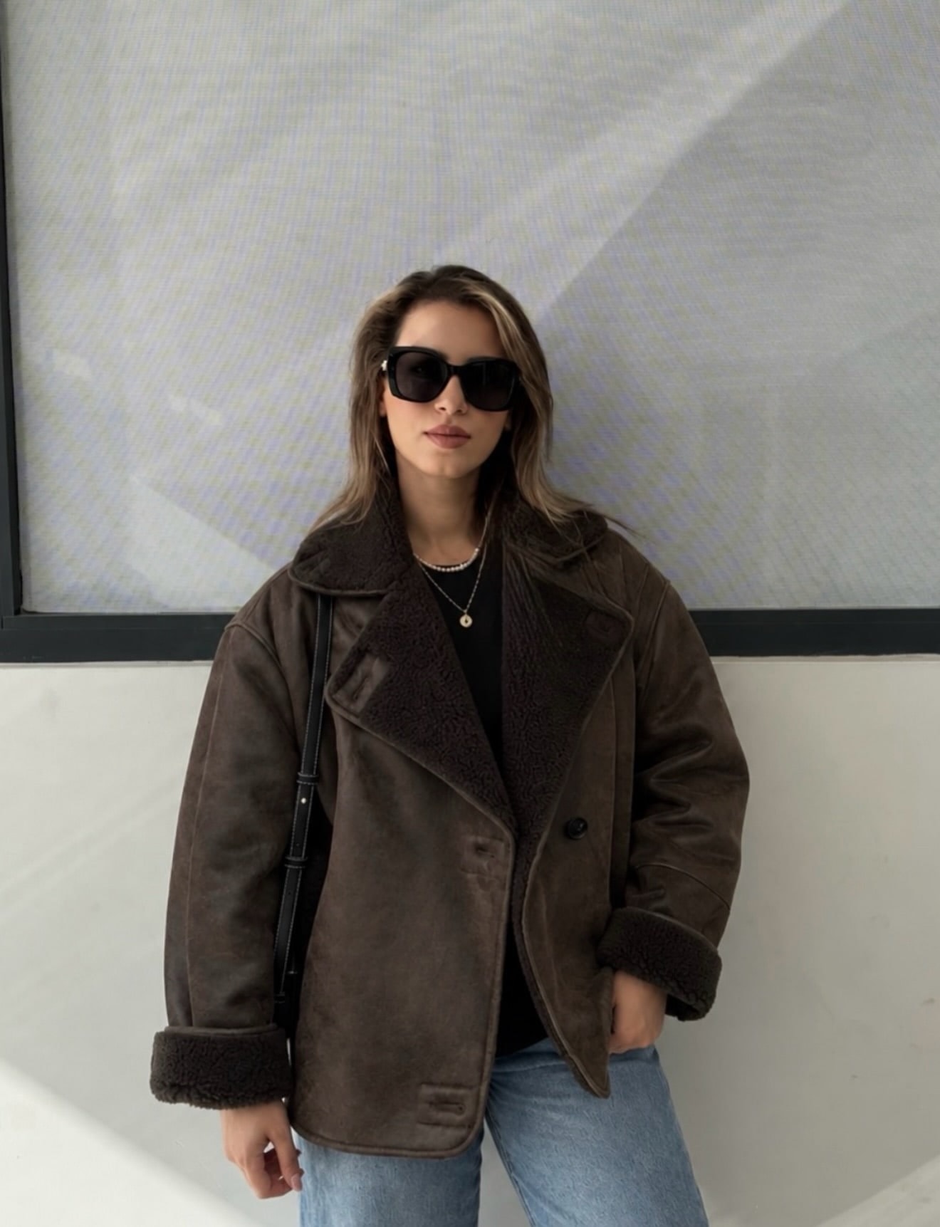 İçi Kürklü Oversize Ceket – 2. görsel