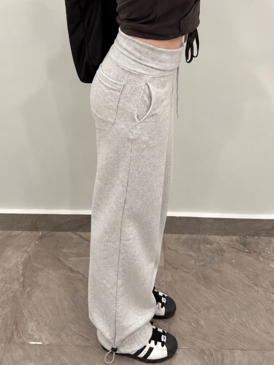 Belden Katlamalı Barrel Fit Eşofman – 2. görsel